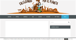 Desktop Screenshot of callejeandoporelplaneta.com