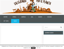 Tablet Screenshot of callejeandoporelplaneta.com